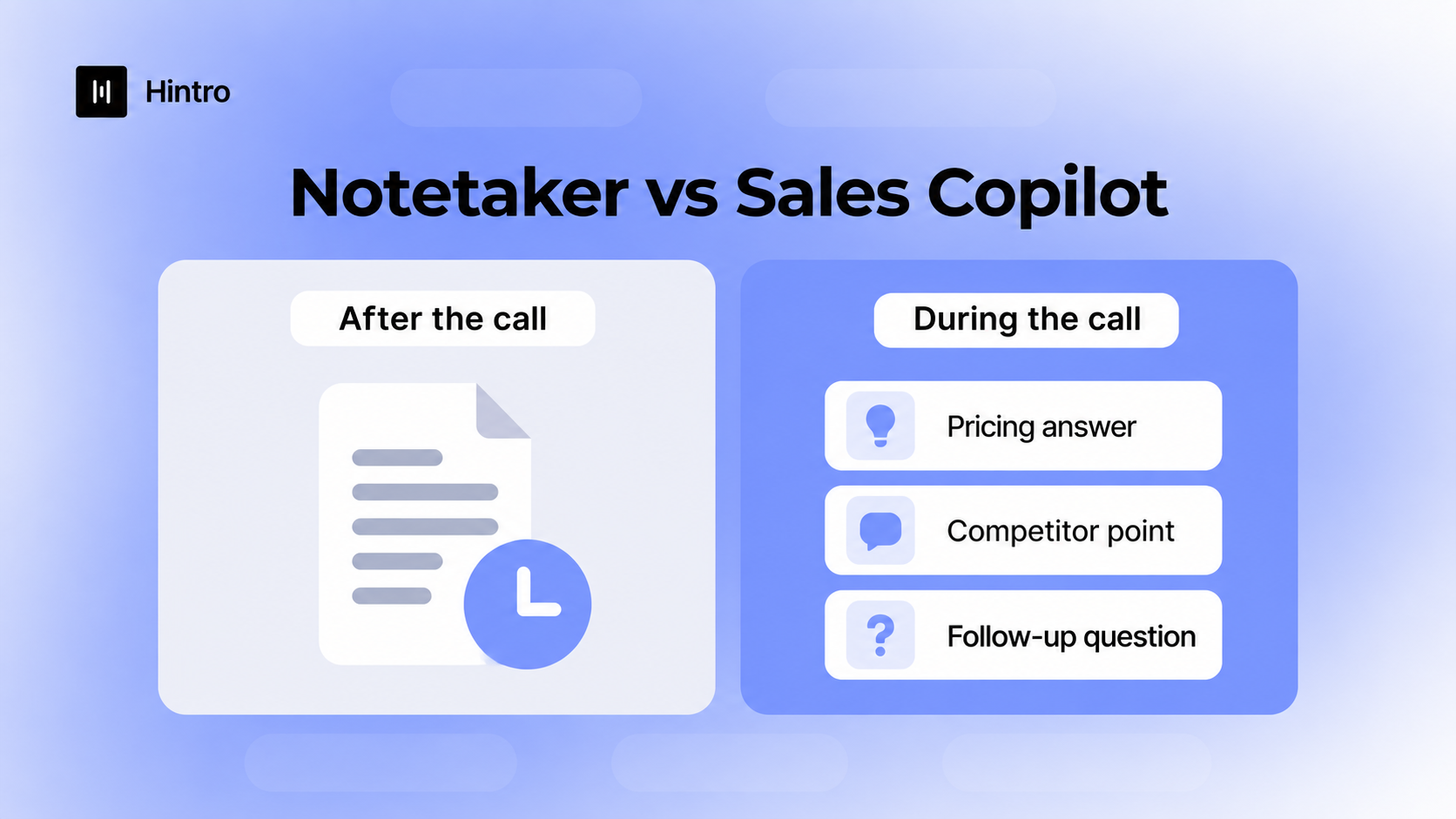 Notetaker versus sales copilot comparison